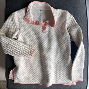 Wallflower Quilted Cream Pullover